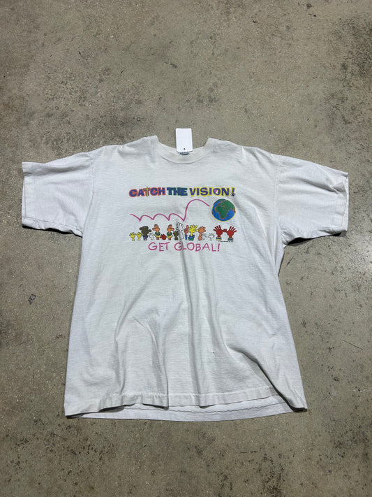 1993 Catch The Vision Tee - White Size Large