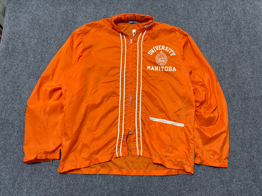 Champion University Of Manitoba Windbreaker Jacket - Orange Size Medium