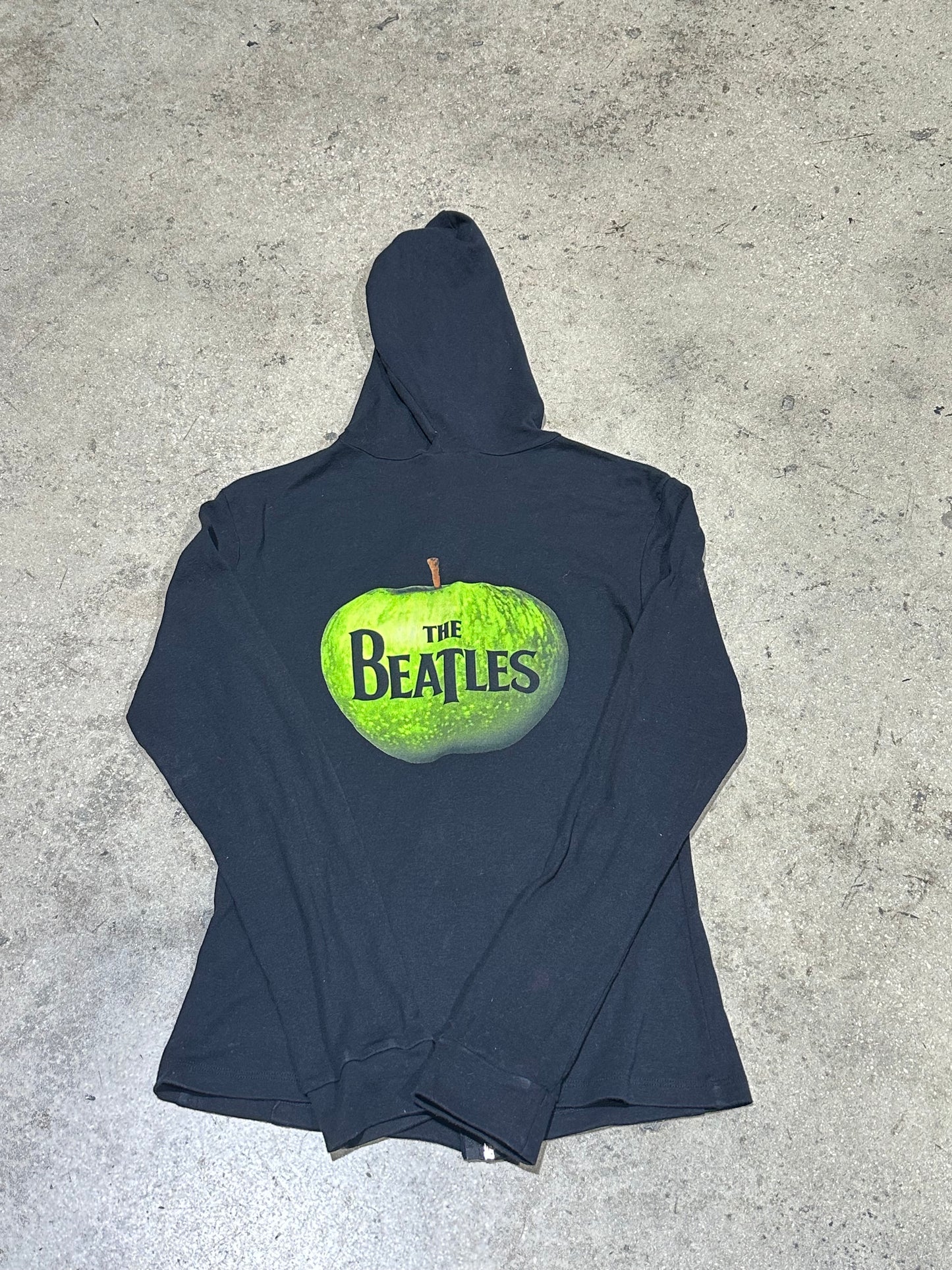2005 The Beatles Apple Hoodie - Black Size Large