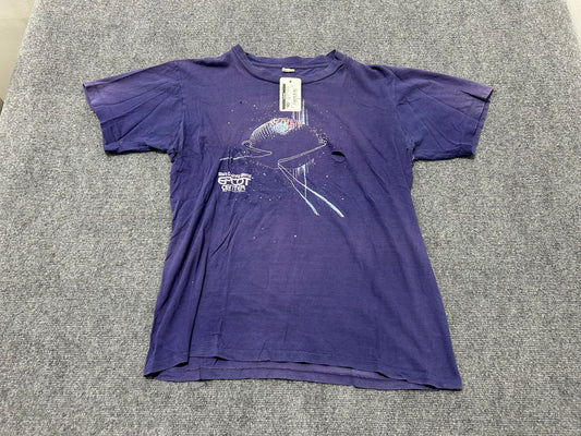 1992 Thrashed Disney Epcot Tee - Navy Size Large