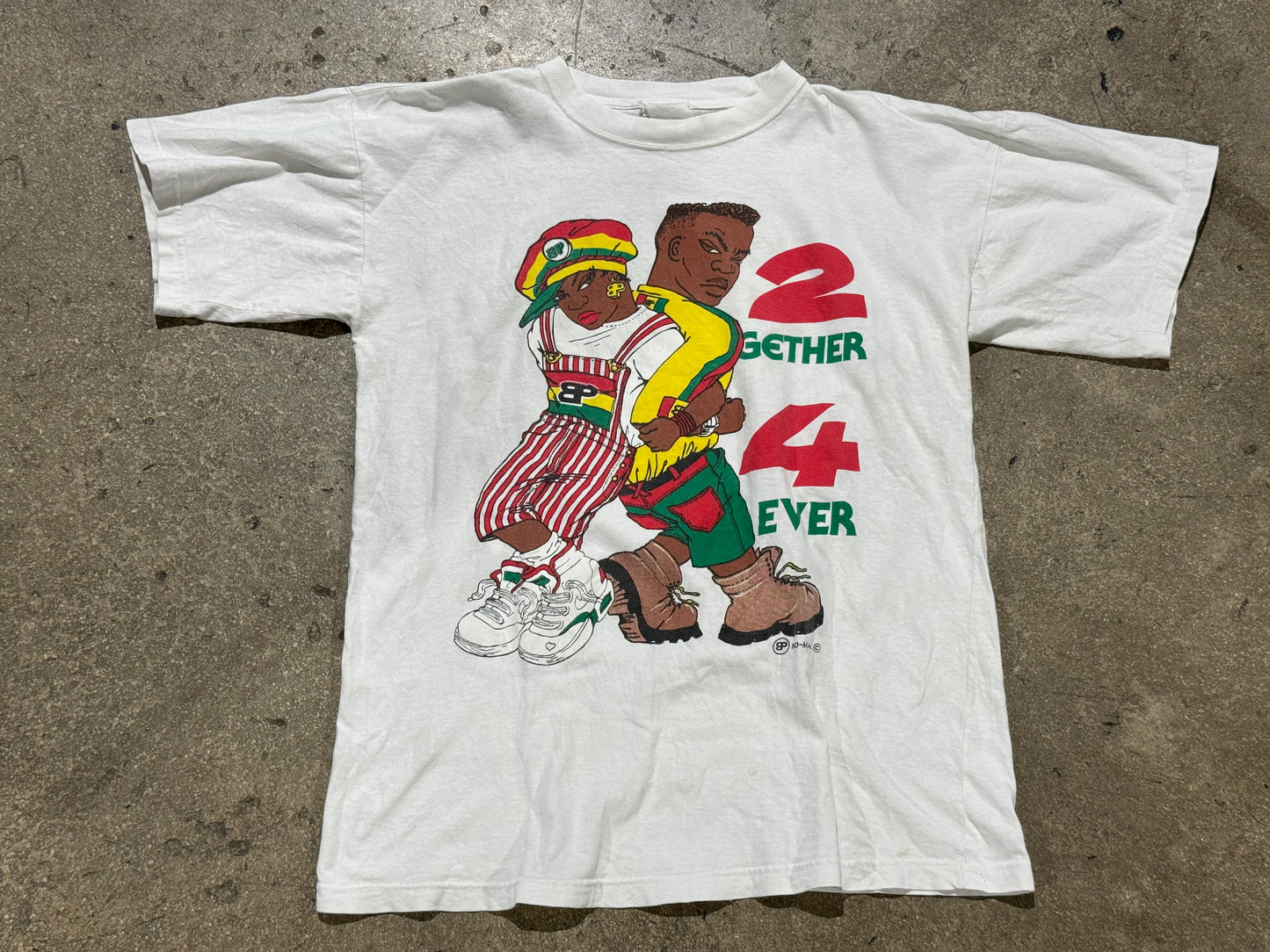 90s 2gether 4ever Tee - White Size XL