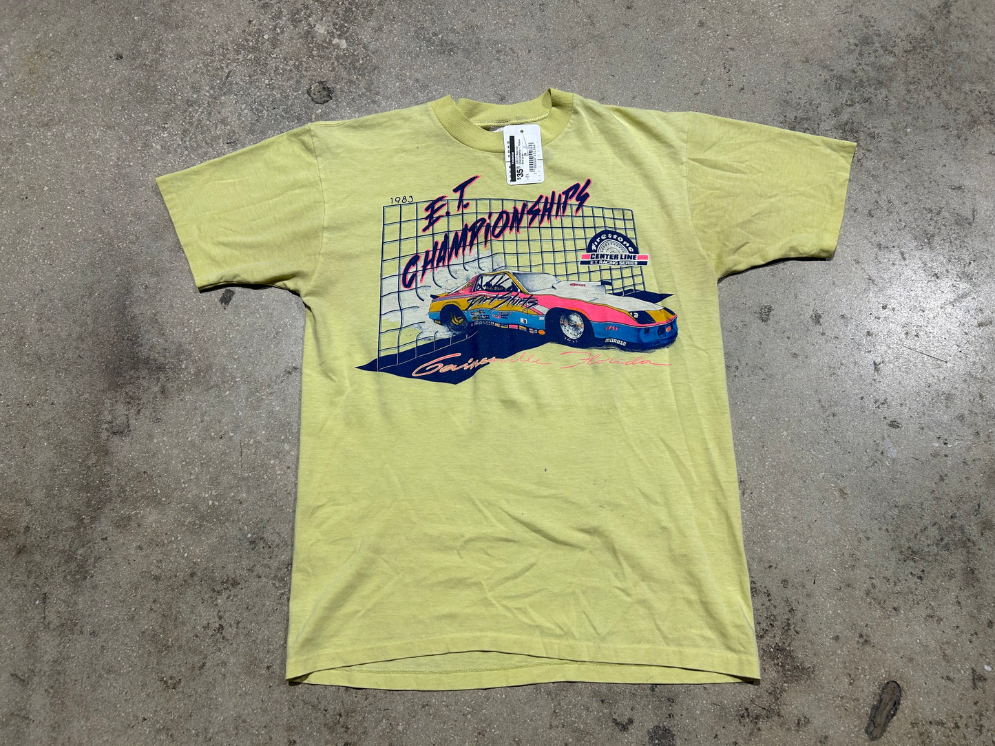 1983 ET Race Car Championship - Yellow Size Large