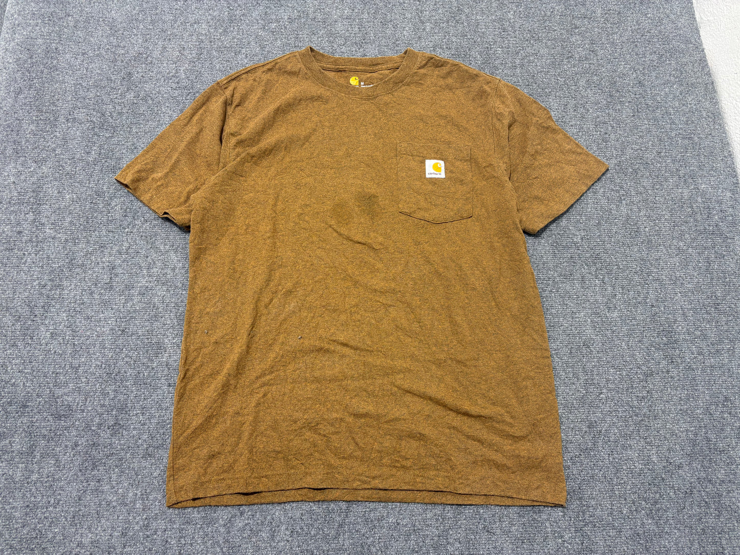 Carhartt Pocket Tee - Heather Khaki Size Medium