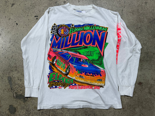 2000 Eldora Millenium Racing L/S - White Size Medium