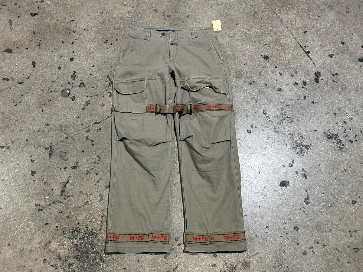 Marithe Francois Girbaud Strap Caro Pants - Khaki Size 34
