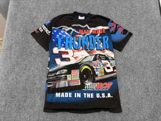 Dale Earnhardt #3 Man of Thunder Tee - Black Size Medium