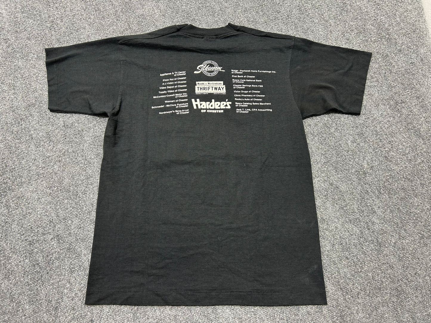 Popeye Picnic Video Game Championship Tee - Black Size Large (con)