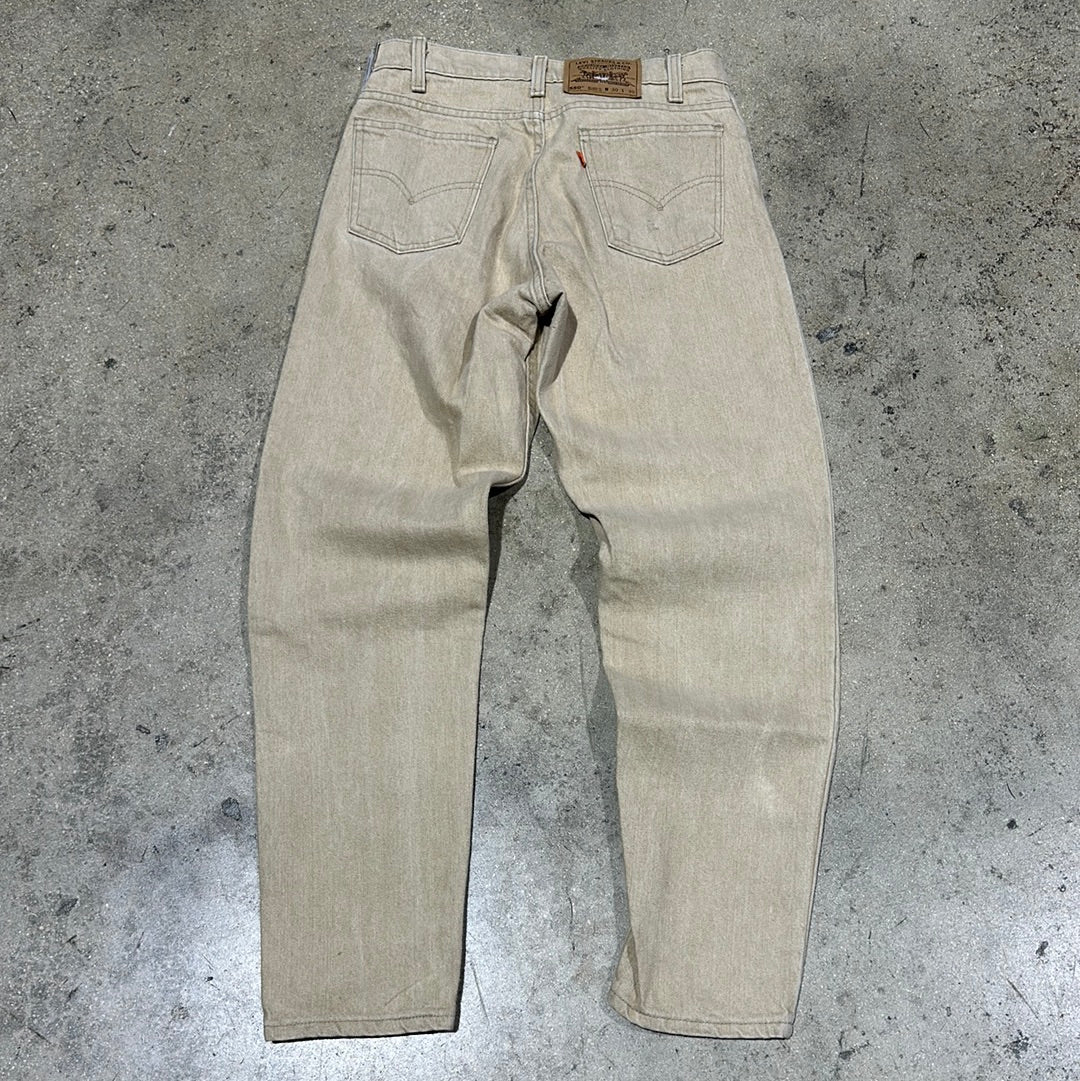 Levi's Orange Tab 550 Relaxed Fit Jeans - Khaki Size 30x30