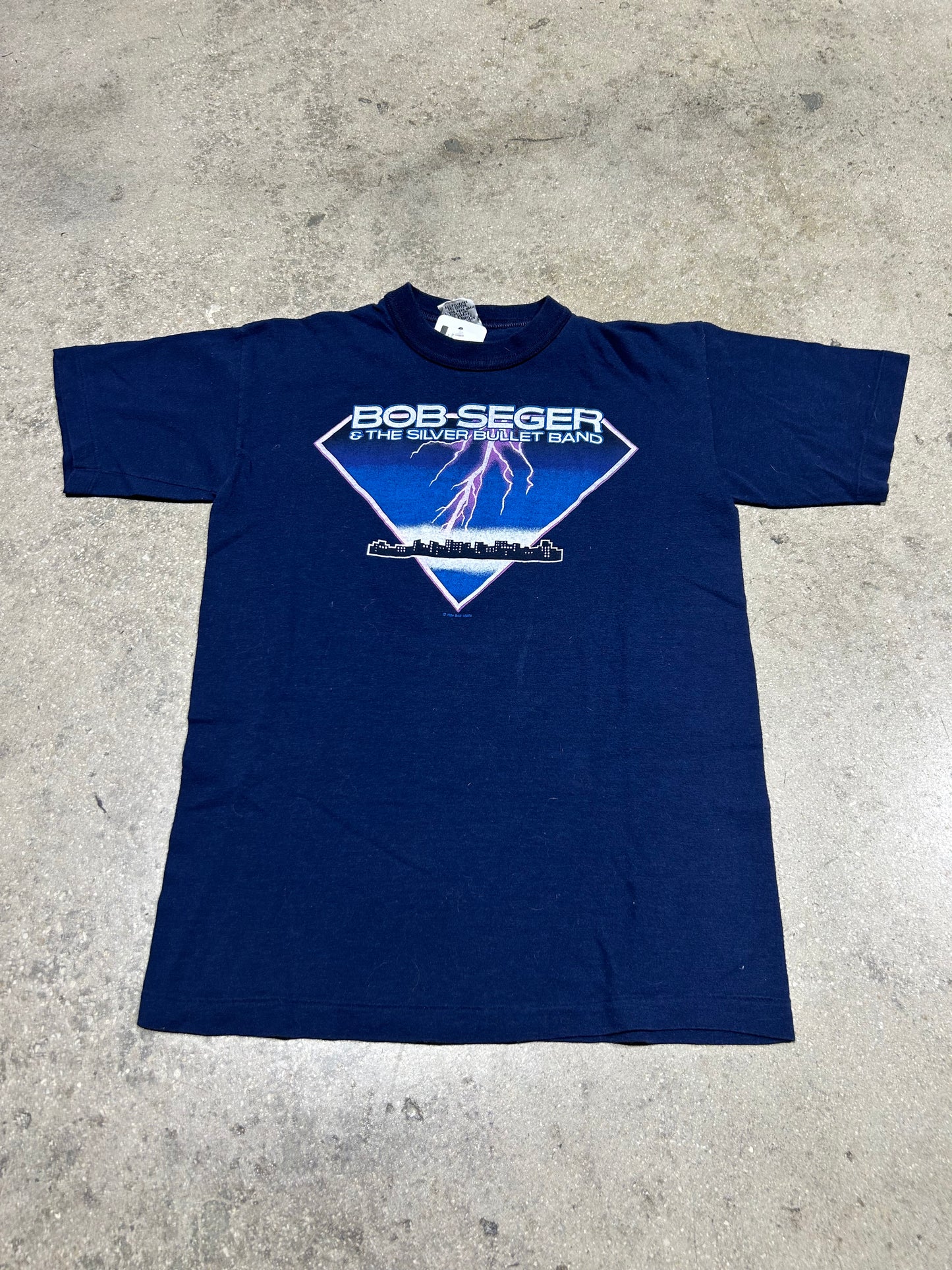 Bob Seger & The Silver Bullet Band Tee - Navy Size Medium
