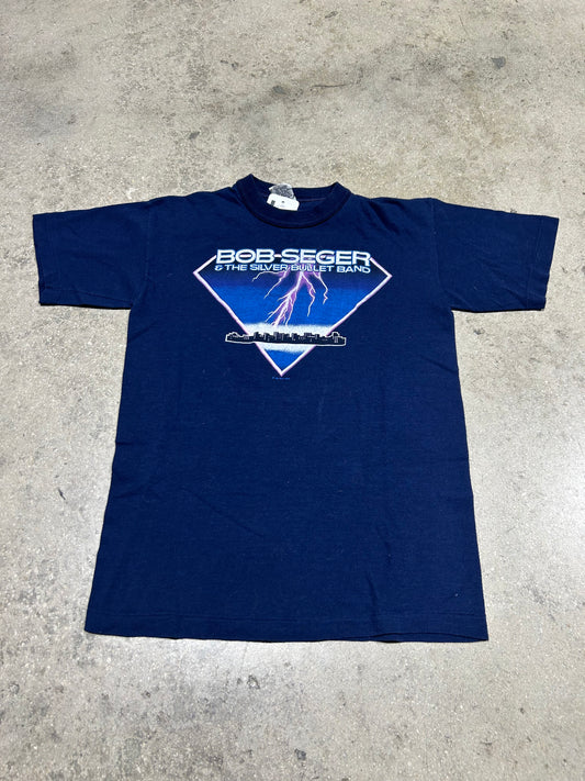 Bob Seger & The Silver Bullet Band Tee - Navy Size Medium