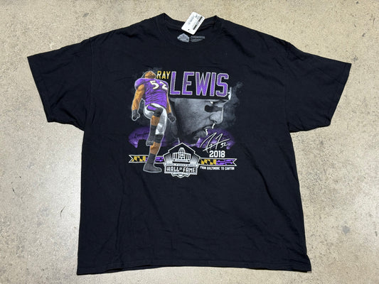 2018 Ray Lewis Retirement Tee - Black Size XXL