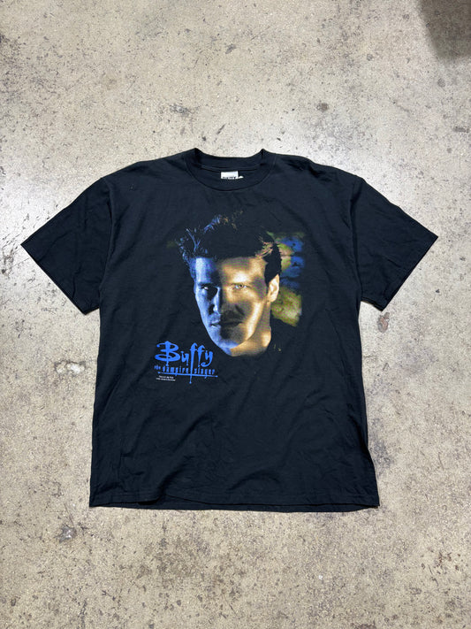 1999 Buffy The Vampire Slayer Angel Tee - Black Size XL (23 x 30)