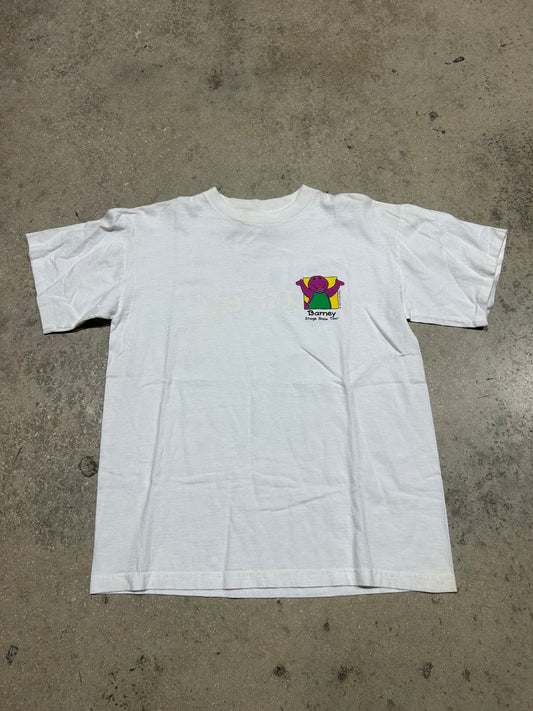 1996 I know Somebody That loves Barney - White Size XL