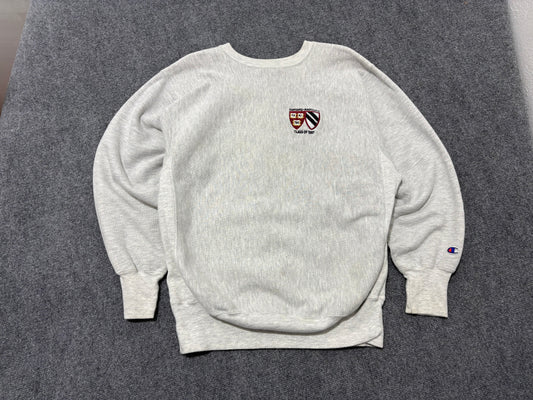 Champion Harvard Class of 97 Reverse Weave Sweatshirt - Grey Size XL