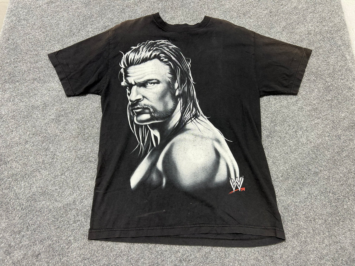 WWE Triple H Big Face Tee - Black Size Large
