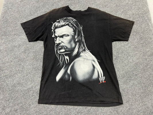 WWE Triple H Big Face Tee - Black Size Large