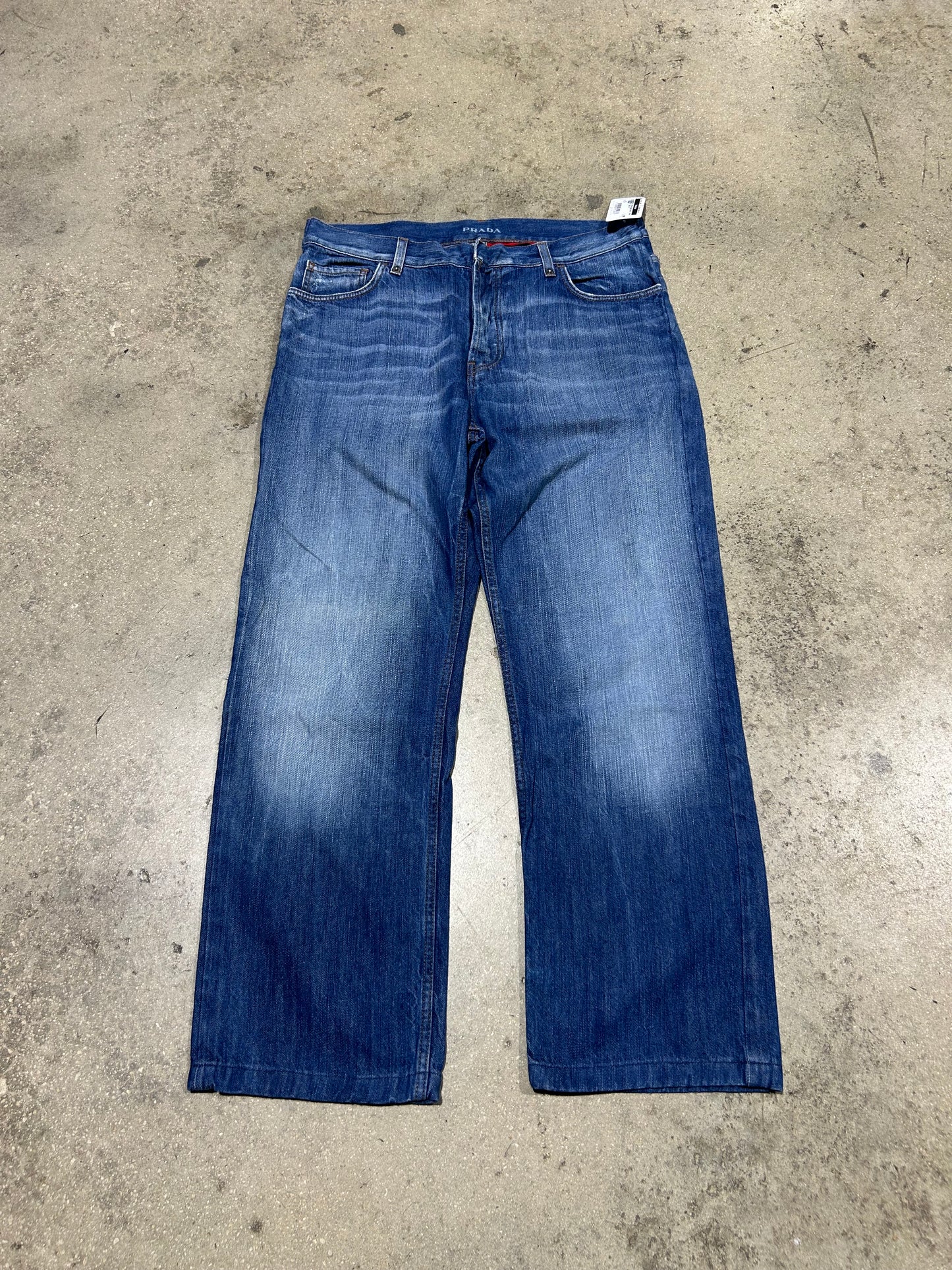 Prada Baggy Jeans - Blue Size 34