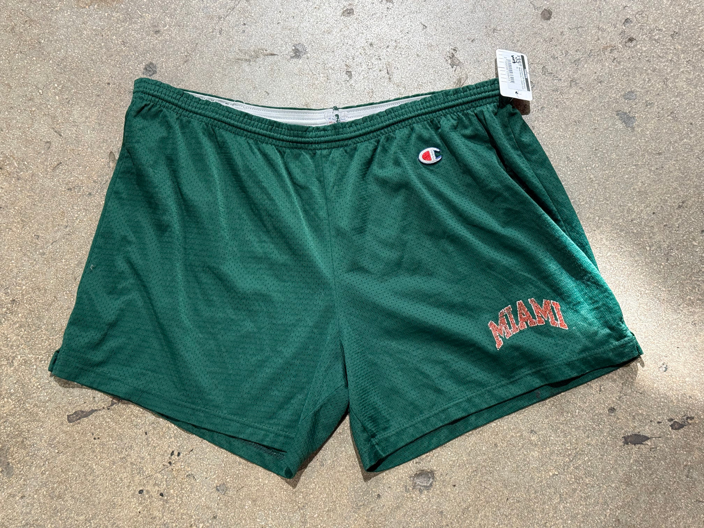 Champion UM Hurricanes Mesh Shorts - Green Size XL