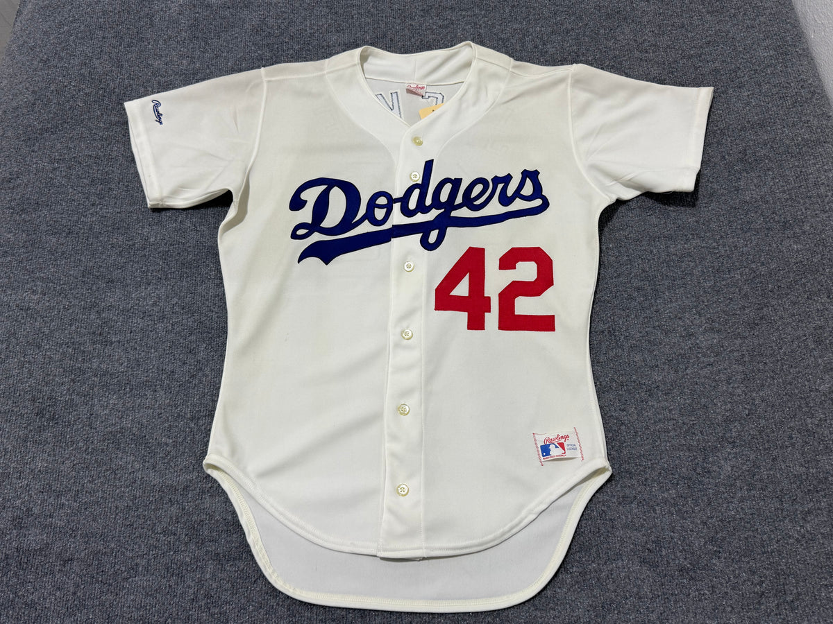 80s Rawling LA Dodgers Jackie Robinson Authentic Jersey Size 42/Large