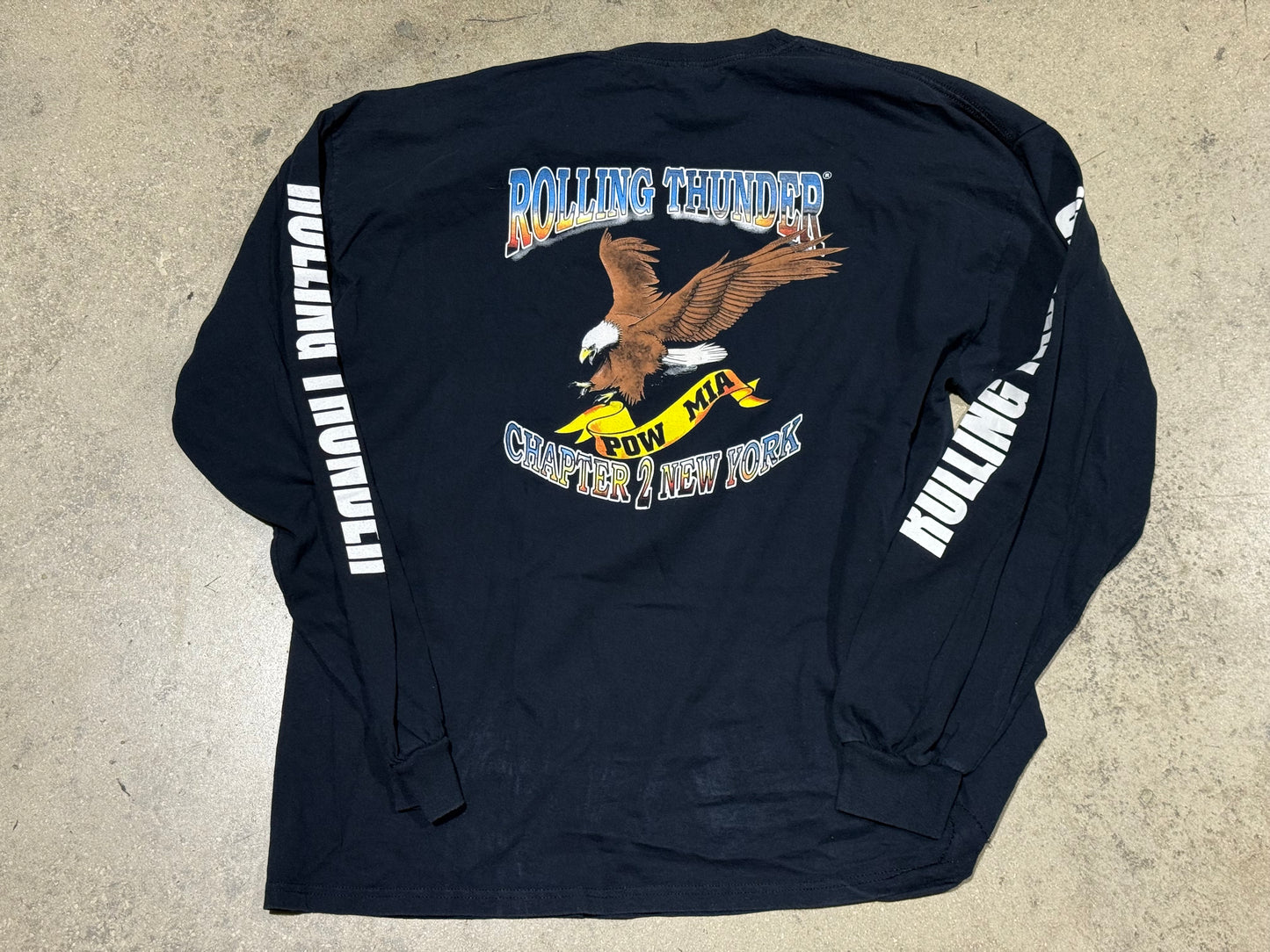 Rolling Thunder Chapter 2 NY Longsleeve Tee - Black Size XXL