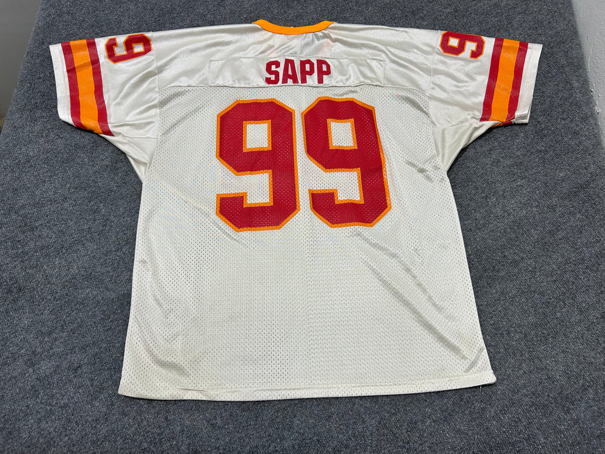 Tampa Bay Warren Sapp Football Jersey #99 - White/Orange/Red Size XXL
