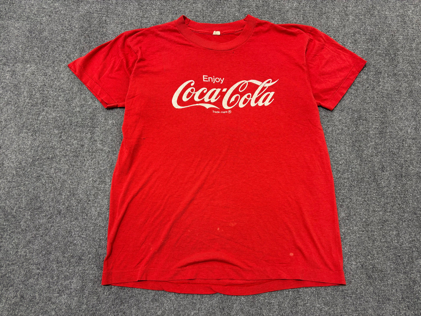 80s Coca Cola Tee - Red Size Large