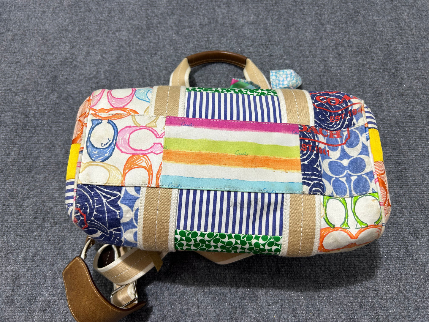 Coach PatchWork Mini Duffle Purse - Multi