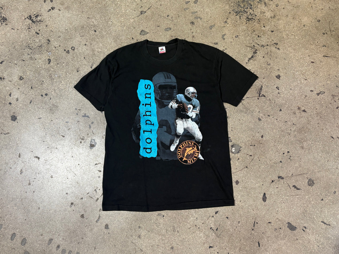 Miami Dolphins Dan Marino Shadow Tee - Black Size XL