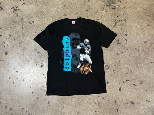 Miami Dolphins Dan Marino Shadow Tee - Black Size XL
