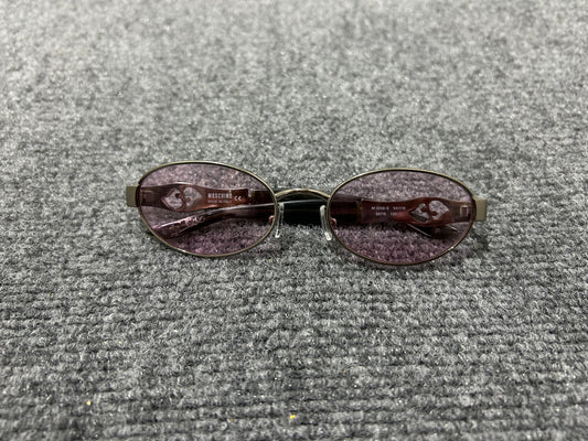 Moschino Heart Oval Glasses - Black/Silver