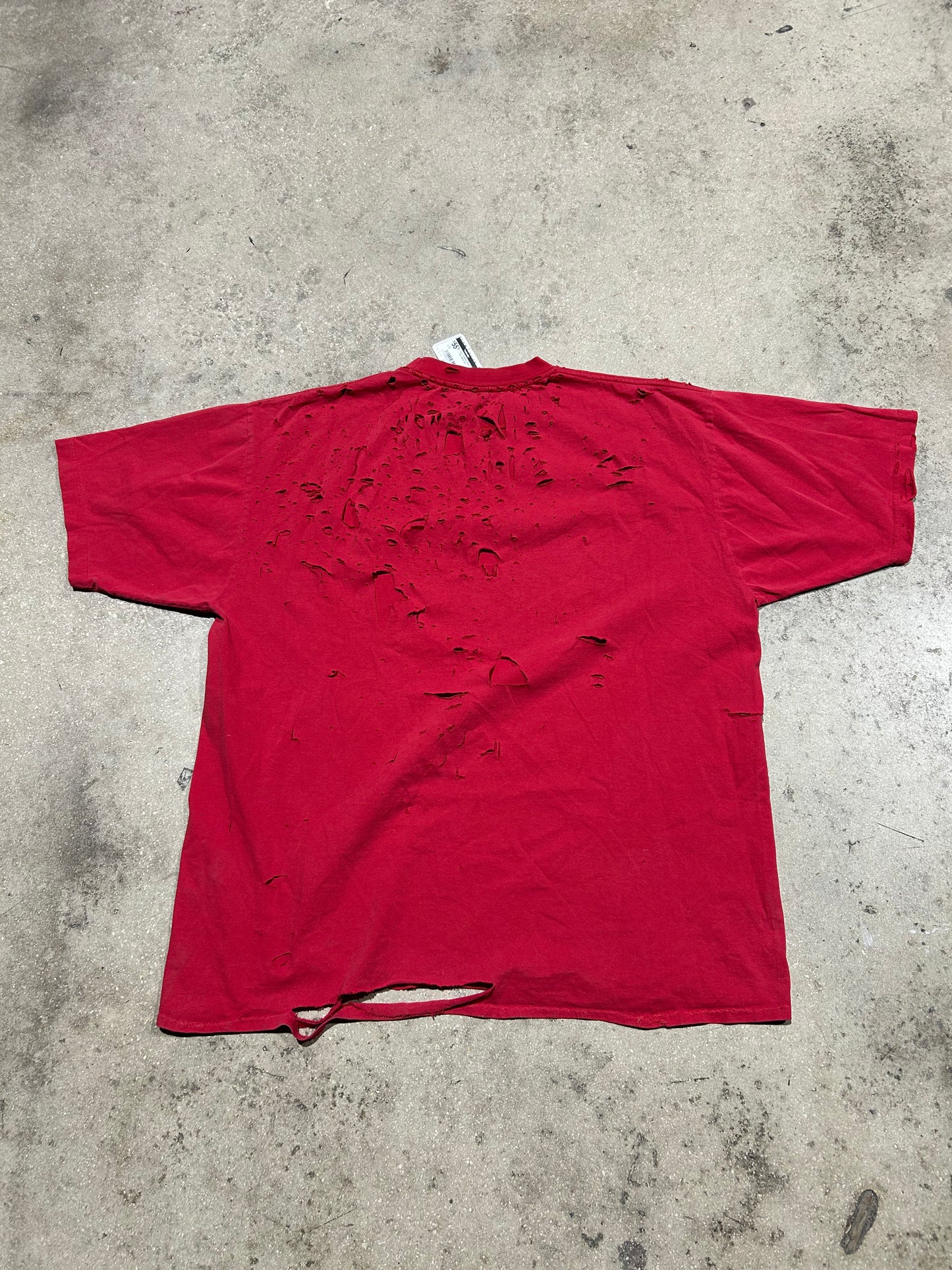 Crazy Thrashed Obama Tee - Red White XXL