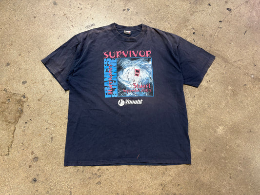 2004 Hurricane Survivor Tee - Faded Navy Size 3XL