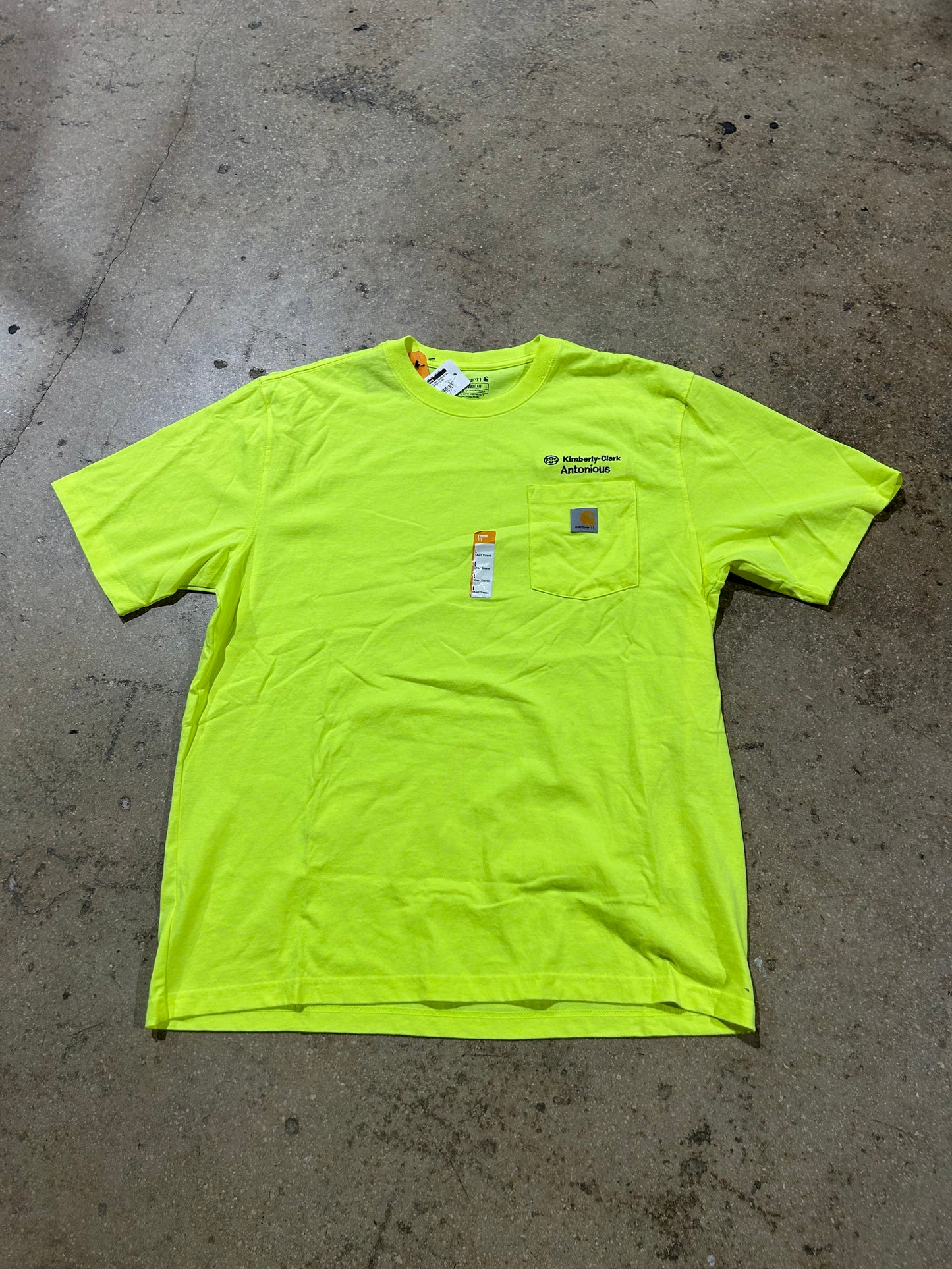 Kimberly Clark Carhartt Tee - Yellow Size Large