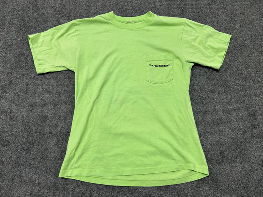 1988 Hobie Pocket Tee - Neon Green Size Large