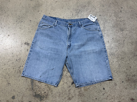 Wrangler Denim Shorts - Light Wash Size 40