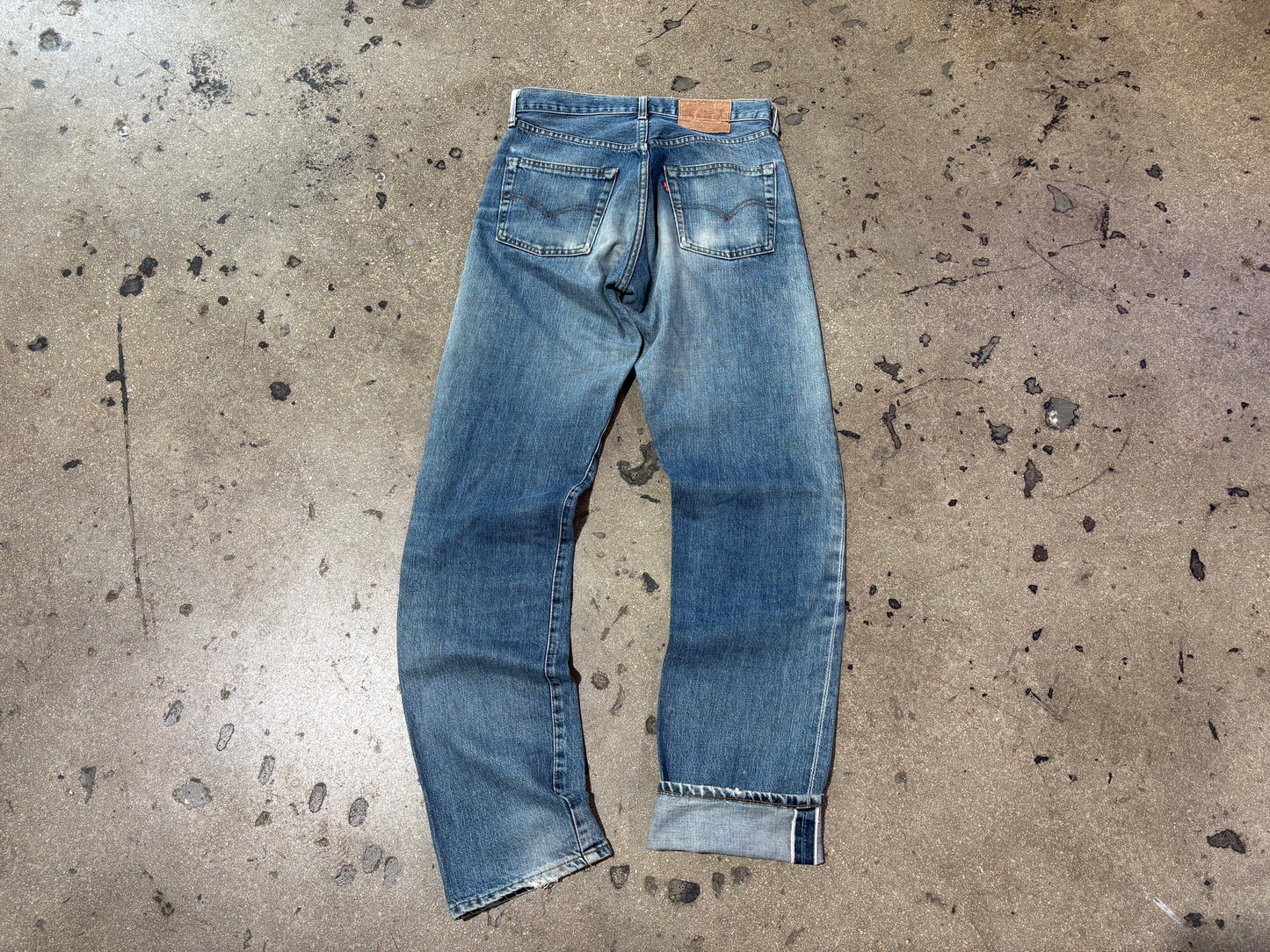 90s Levis 502xx Selvedge Big E Jeans - Blue Size 29 x 34