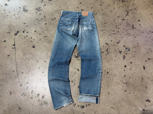 90s Levis 502xx Selvedge Big E Jeans - Blue Size 29 x 34