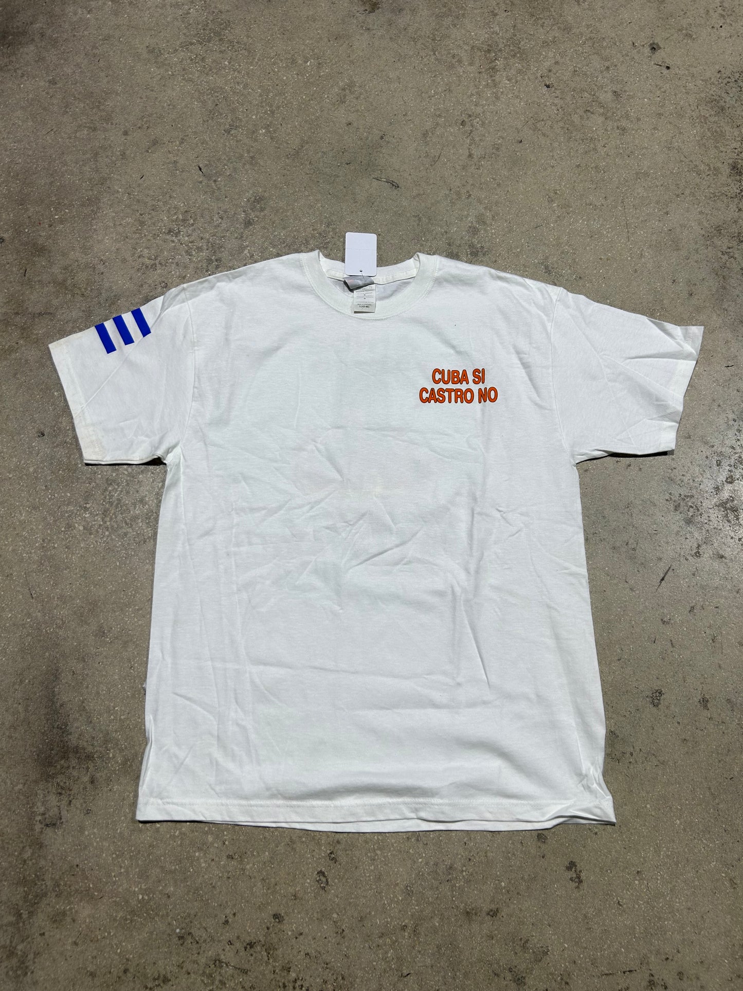 Cuba Fidel Castro Tee - White Size Large