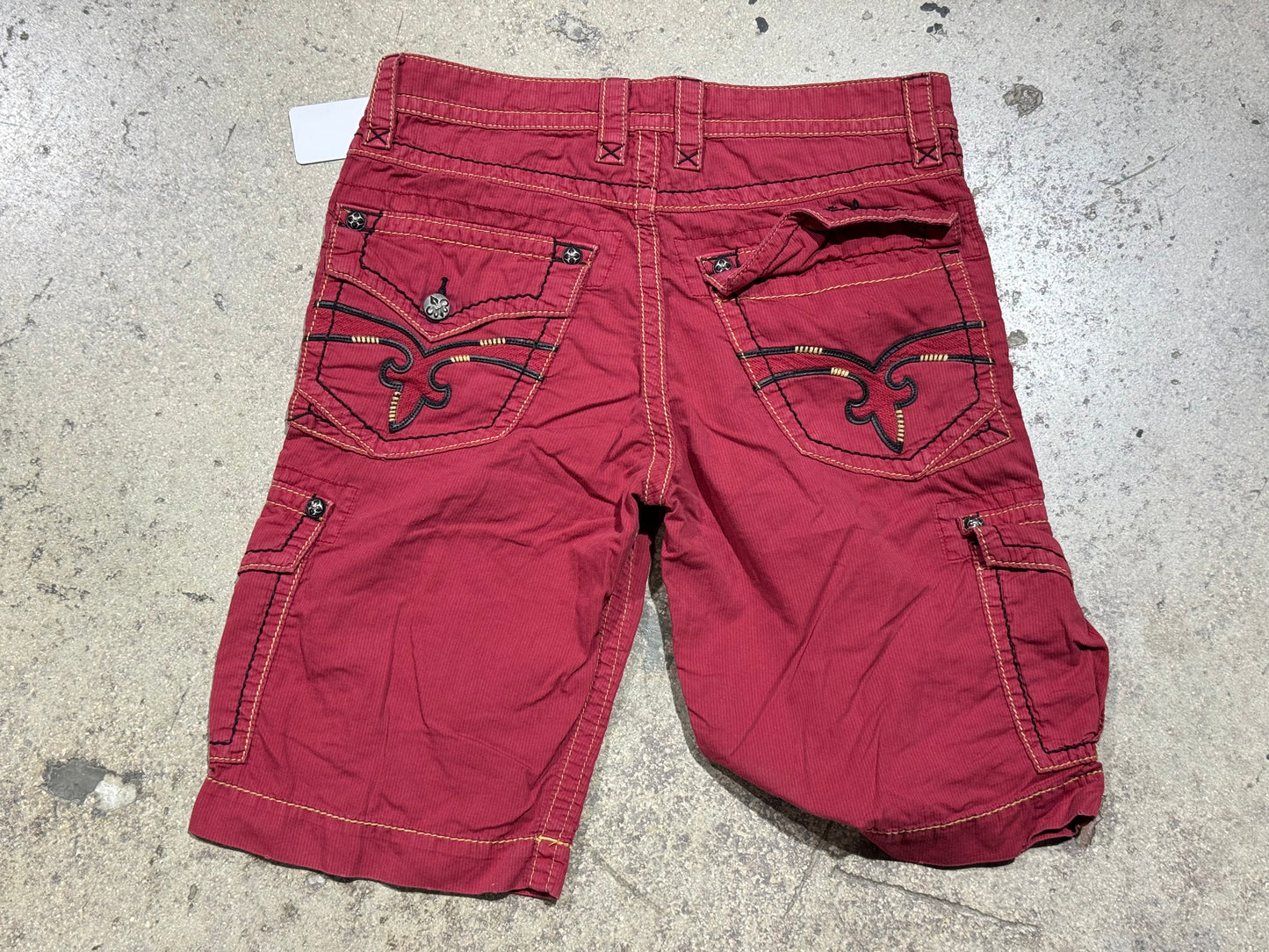 Rock Revival Corduroy Shorts - Red Size 34