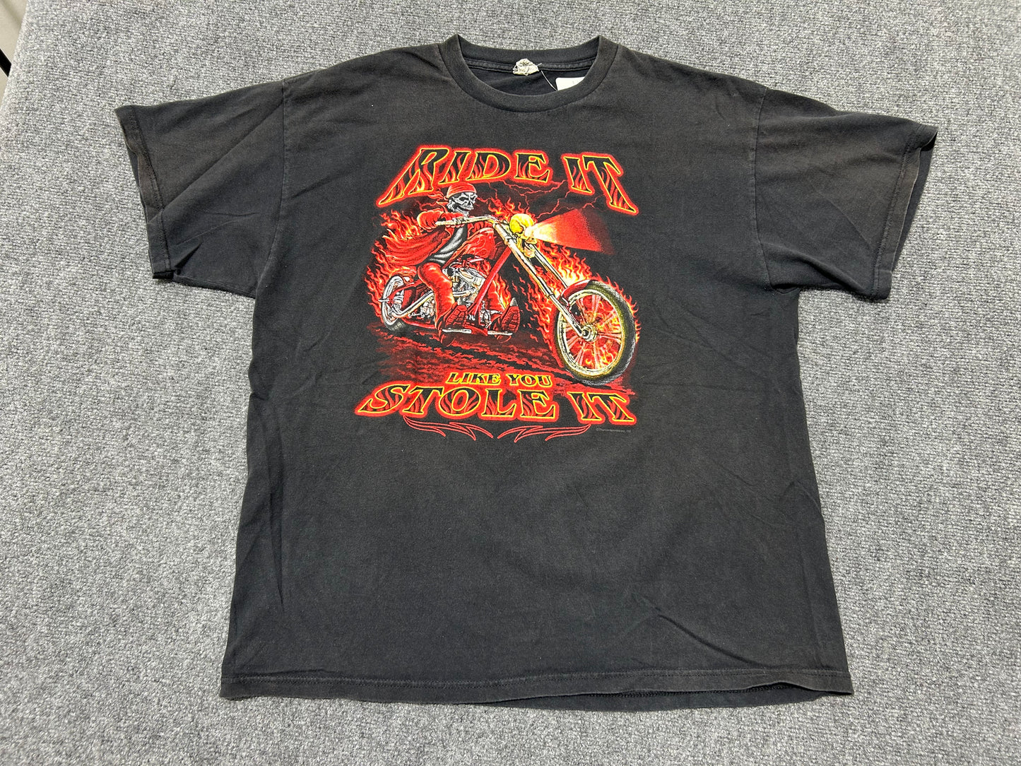 Ride It Like You Stole It Tee - Black Size XL