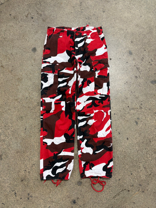 Rothco Camo Cargo Pants - Red Size 30