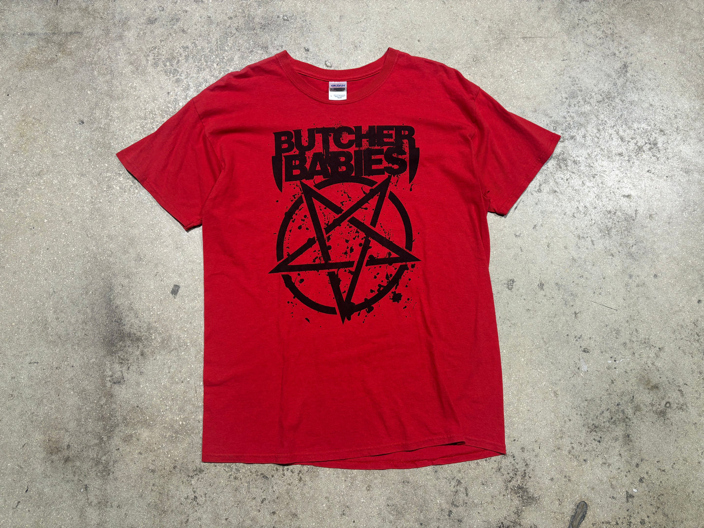 Butcher Babies Band Tee - Red Size Large