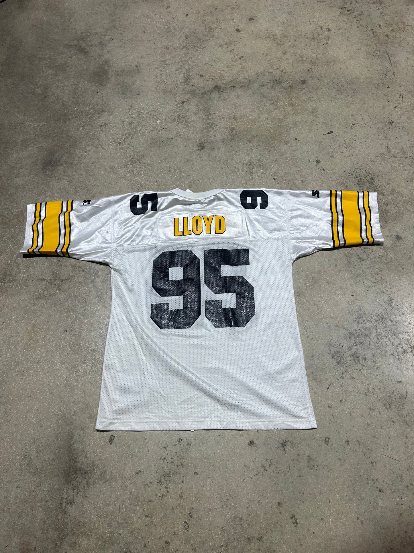 Pittsburgh Steelers #95 Lloyd Football Jersey - White Size 52/ XL