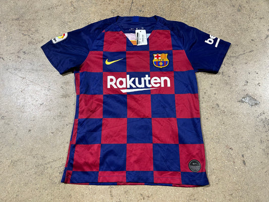 Boot Barcelona Checkered Jersey - Red/ Navy Size Medium