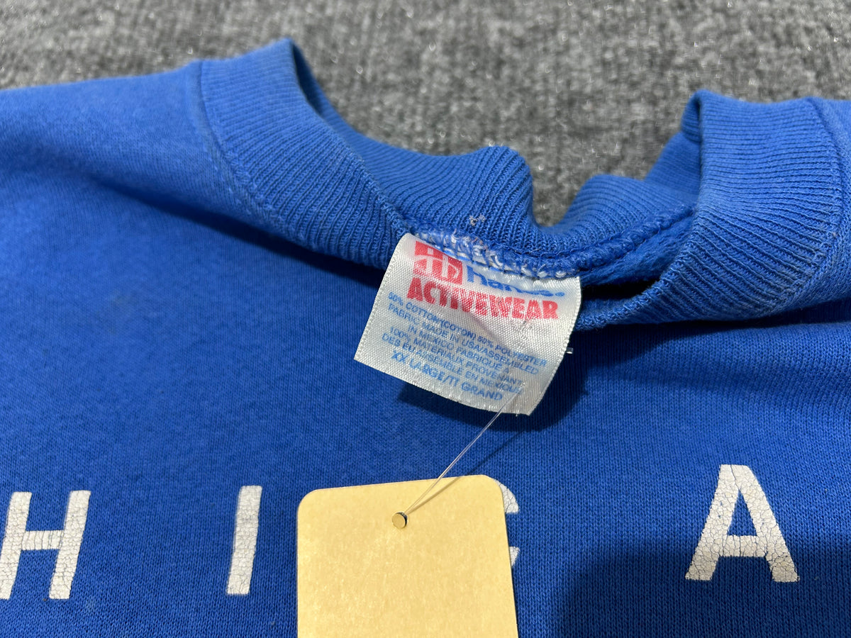 1993 Chicago Cubs Crewneck - Blue size XXL