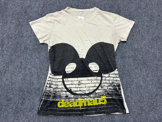Deadmau5 Big Face Tee - White Size Large