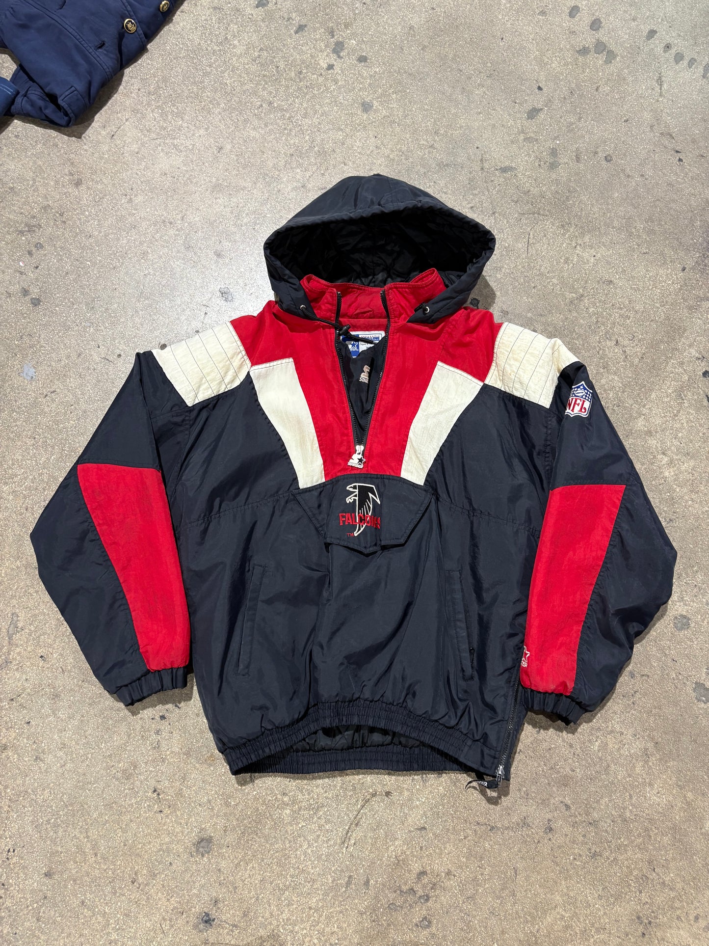 Starter Atlanta Puffer Jacket - Black Size XL