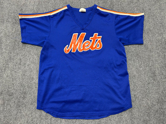 New York Mets Baseball Jersey - Blue Size Large