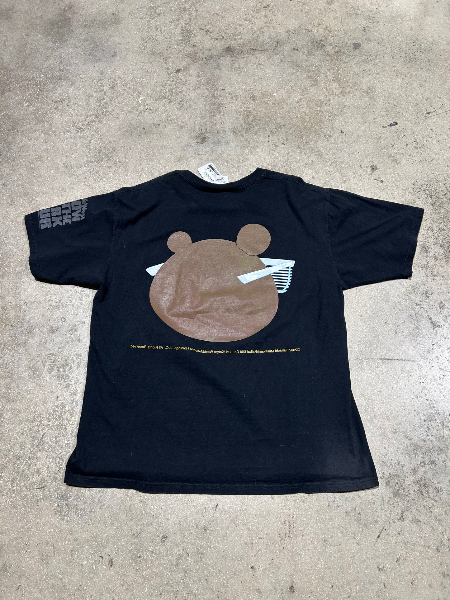 2007 Kanye West Graduation GID Tee - Black Size XL (con)