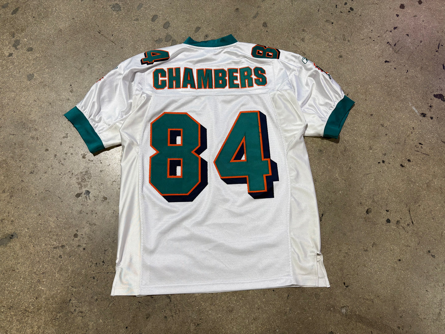 Reebok Miami Dolphins Chambers #84 Authentic Jersey - White Size 48/XL
